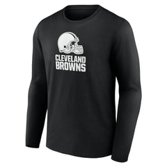 Cleveland Browns Personalized Name & Number Monochrome Long Sleeve T-Shirt Black - NFL