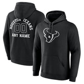 Houston Texans Personalized Name & Number Pullover Hoodie Black - NFL