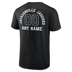 Jacksonville Jaguars Personalized Name & Number Monochrome T-Shirt Black - NFL
