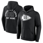 Kansas City Chiefs Personalized Name & Number Pullover Hoodie Black - NFL