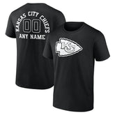 Kansas City Chiefs Personalized Name & Number Monochrome T-Shirt Black - NFL