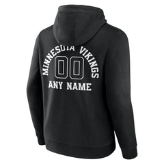 Minnesota Vikings Personalized Name & Number Pullover Hoodie Black - NFL