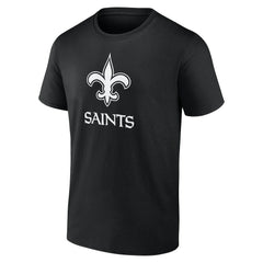 New Orleans Saints Personalized Name & Number Monochrome T-Shirt Black - NFL