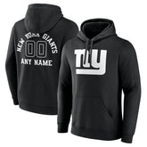 New York Giants Personalized Name & Number Pullover Hoodie Black - NFL