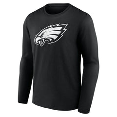 Philadelphia Eagles Personalized Name & Number Monochrome Long Sleeve T-Shirt Black - NFL