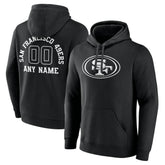 San Francisco 49ers Personalized Name & Number Pullover Hoodie Black - NFL