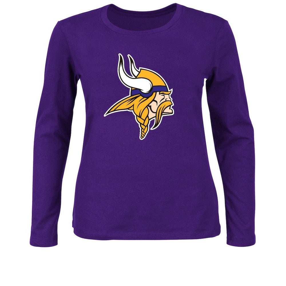 Minnesota Vikings Women's Plus Size Long Sleeve T-Shirt Purple - Fanatics