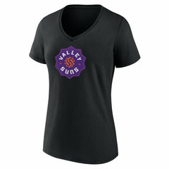 NBA - Valley Suns Women's Primary Logo V-Neck T-Shirt - Black