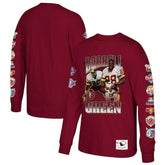Darrell Green Washington Commanders Player Graphic Long Sleeve T-Shirt Burgundy - Mitchell & Ness
