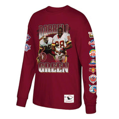 Darrell Green Washington Commanders Player Graphic Long Sleeve T-Shirt Burgundy - Mitchell & Ness