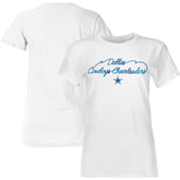 Dallas Cowboys Women's Thunderstruck Foil T-Shirt White - NFL