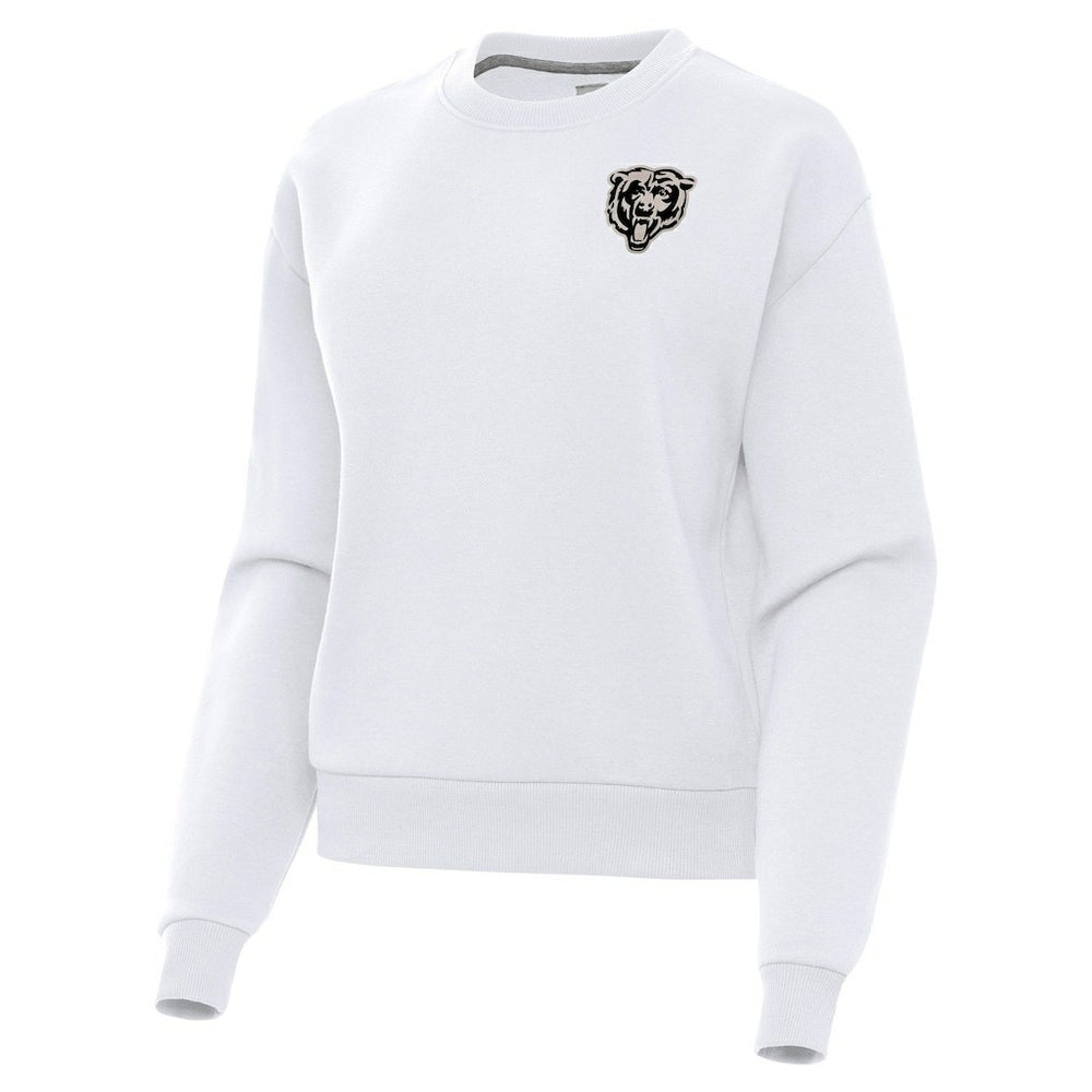 Chicago Bears Antigua Women's Victory Pullover Sweatshirt White - NFL
