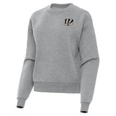 Cincinnati Bengals Antigua Women's Victory Pullover Sweatshirt Heather Gray - NFL