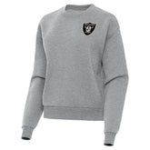 Las Vegas Raiders Antigua Women's Victory Pullover Sweatshirt Heather Gray - NFL