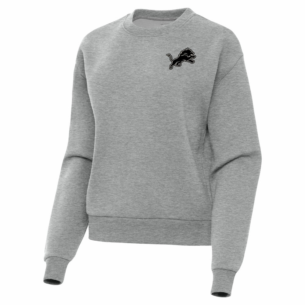 Detroit Lions Antigua Women's Victory Pullover Sweatshirt Heather Gray - NFL
