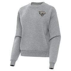 Jacksonville Jaguars Antigua Women's Victory Pullover Sweatshirt Heather Gray - NFL