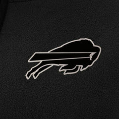 Buffalo Bills Antigua Women's Brushed Carbon Figure Half-Zip Pullover Sweatshirt – Black - NFL