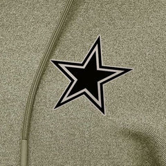 Dallas Cowboys Antigua Women's Justice Pullover Hoodie Olive - NFL