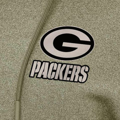 Green Bay Packers Antigua Women's Justice Pullover Hoodie Olive - NFL