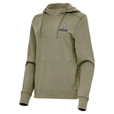 New Orleans Saints Antigua Women's Justice Pullover Hoodie Olive - NFL