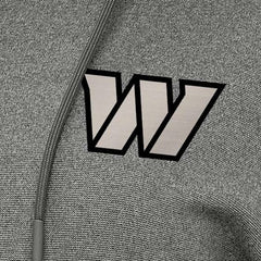 Washington Commanders Antigua Women's Justice Pullover Hoodie Heather Black - NFL