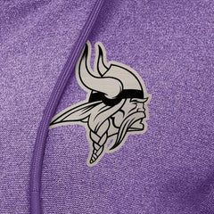 Minnesota Vikings Antigua Women's Seeker Full-Zip Hoodie Jacket Heather Purple - NFL