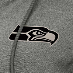 Seattle Seahawks Antigua Women's Seeker Full-Zip Hoodie Jacket Heather Black - NFL