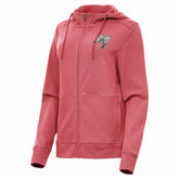 Tampa Bay Buccaneers Antigua Women's Seeker Full-Zip Hoodie Jacket Heather Red - NFL