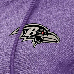 Baltimore Ravens Antigua Women's Seeker Full-Zip Hoodie Jacket Heather Purple - NFL