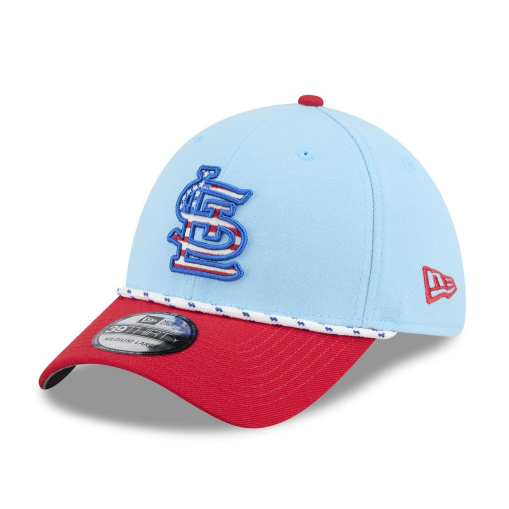 St. Louis Cardinals New Era 2025 Fourth of July 39THIRTY Flex Hat Online