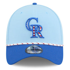 Colorado Rockies New Era 2025 Fourth of July 39THIRTY Flex Hat for sale