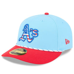 Athletics New Era 2025 Fourth of July Low Profile 59FIFTY Fitted Hat Lifestyle