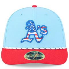 Athletics New Era 2025 Fourth of July Low Profile 59FIFTY Fitted Hat Lifestyle