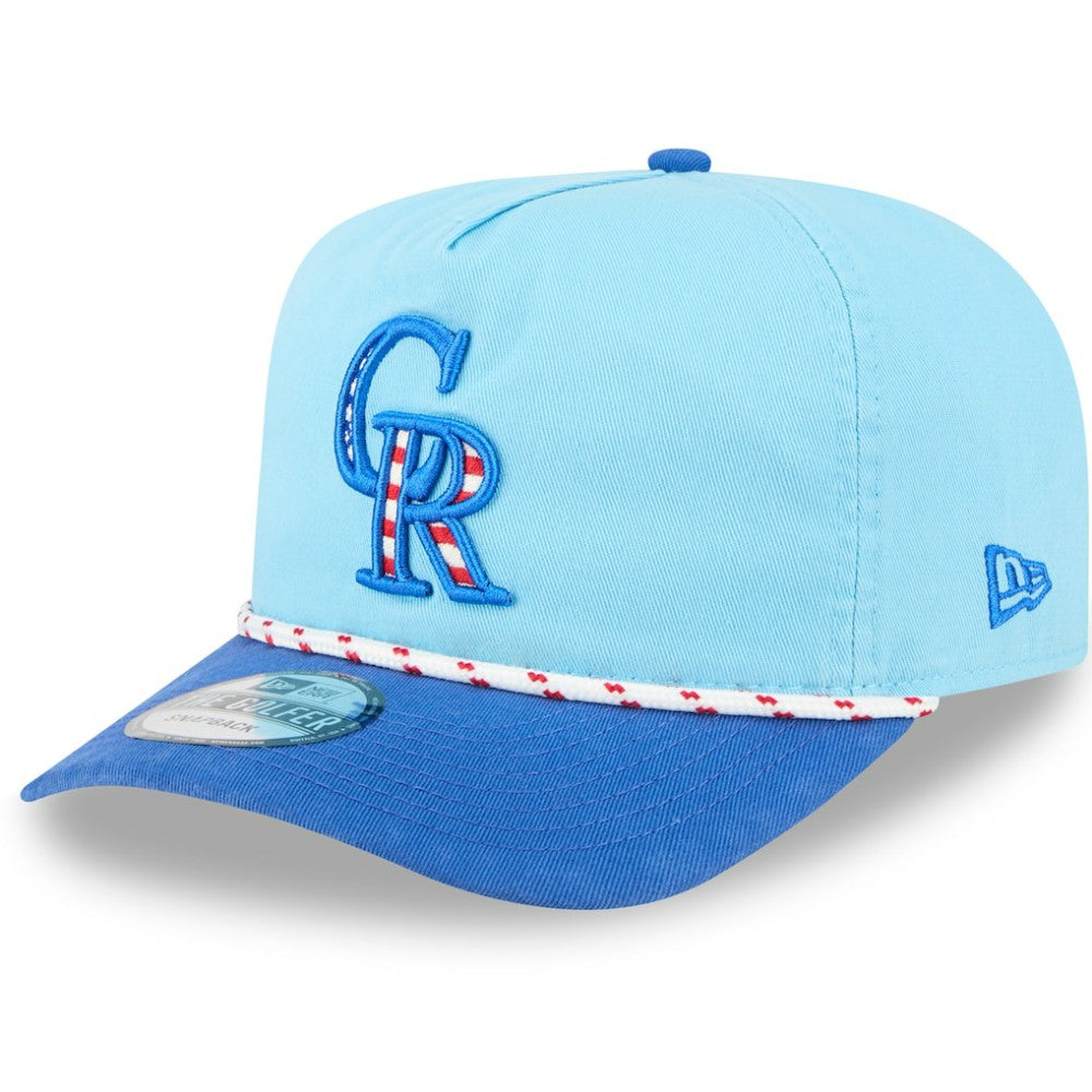 Colorado Rockies New Era 2025 Fourth of July Golfer Snapback Hat On Sale