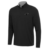 Carolina Panthers Antigua Content Quarter-Zip Pullover Top Black - NFL