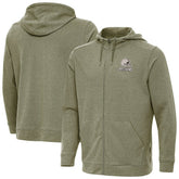 Cleveland Browns Antigua Effortless Full-Zip Hoodie Jacket Olive - NFL
