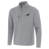 Miami Dolphins Antigua Insider Quarter-Zip Jacket Gray - NFL