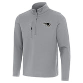 New England Patriots Antigua Insider Quarter-Zip Jacket Gray - NFL