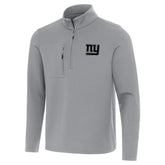 New York Giants Antigua Insider Quarter-Zip Jacket Gray - NFL