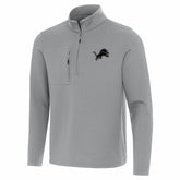 Detroit Lions Antigua Insider Quarter-Zip Jacket Gray - NFL