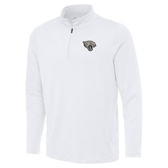Jacksonville Jaguars Antigua Reprocess Quarter-Zip Top White - NFL