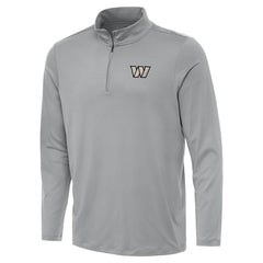 Washington Commanders Antigua Reprocess Quarter-Zip Top Gray - NFL