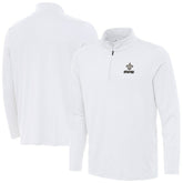 New Orleans Saints Antigua Reprocess Quarter-Zip Top White - NFL