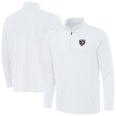 Chicago Bears Antigua Reprocess Quarter-Zip Top White - NFL