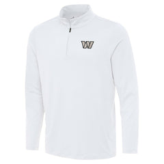 Washington Commanders Antigua Reprocess Quarter-Zip Top White - NFL