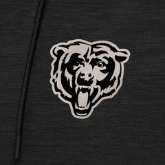 Chicago Bears Antigua Spikes Raglan Quarter-Zip Hoodie Heather Black - NFL