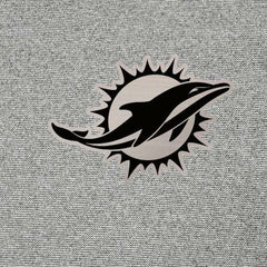Miami Dolphins Antigua Subtle Quarter-Zip Top Heather Gray - NFL