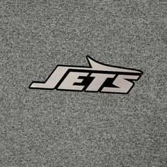 New York Jets Antigua Subtle Quarter-Zip Top Heather Black - NFL