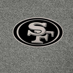 San Francisco 49ers Antigua Subtle Quarter-Zip Top Heather Black - NFL