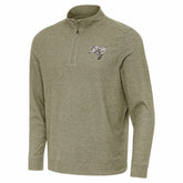 Tampa Bay Buccaneers Antigua Subtle Quarter-Zip Top Heather Olive - NFL
